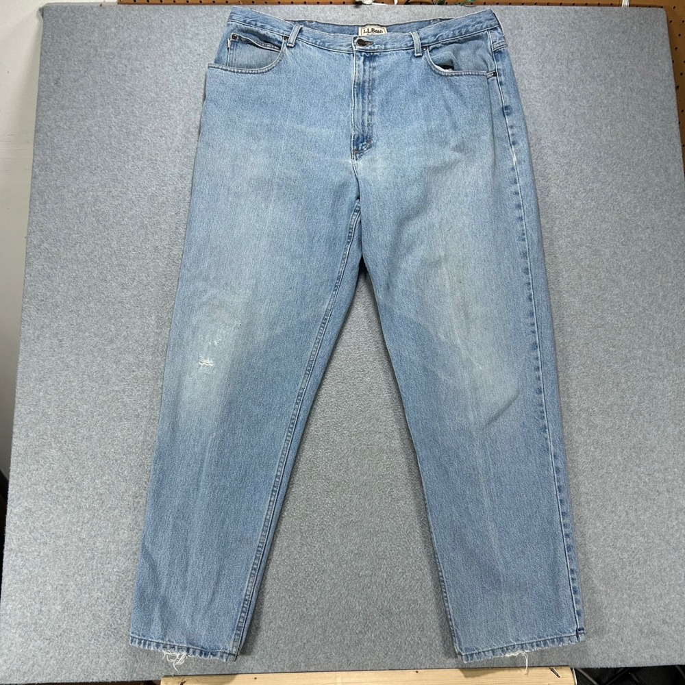 L.L. Bean Jeans Relaxed Fit Mens 40x34 Blue Denim Classic Workwear Vintage